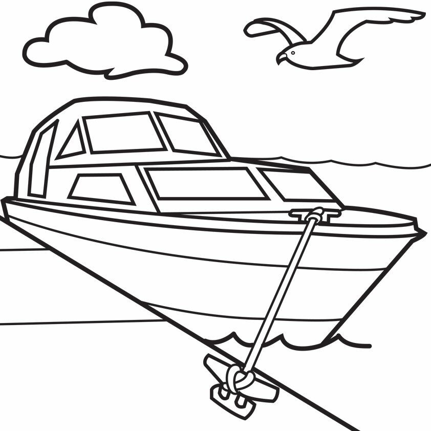 Boating Coloring Page | Coloring Pages